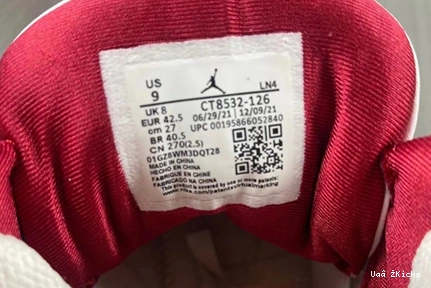 Cardinal Soft 3 Red Jordan 401 Retro CT8532- 3597  0830
